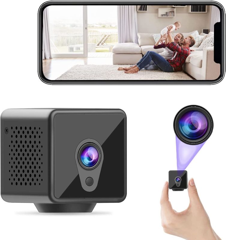 Photo 1 of Spy Camera Hidden Camera-4K Full HD Wireless WiFi Mini Camera with Live Feed and Video-Nanny Cam with Phone App-Hidden Spy Cam with Night Vision Motion Detection for Car Home Office Indoor Security
