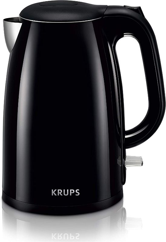 Photo 1 of KRUPS BW260850 Cool-Touch Stainless Steel Double Wall Electric Kettle, 1.5L, 1.5 L, Black