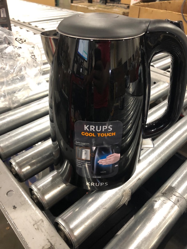 Photo 4 of KRUPS BW260850 Cool-Touch Stainless Steel Double Wall Electric Kettle, 1.5L, 1.5 L, Black