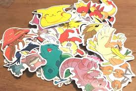 Photo 1 of 100 Pc Pokemon Stickers Set for Luggage/Skateboard/Etc..