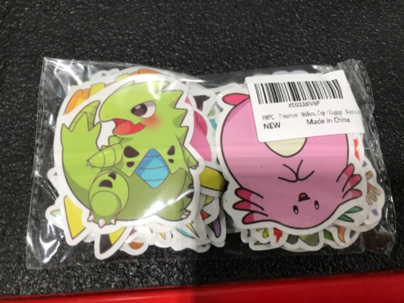Photo 2 of 100 Pc Pokemon Stickers Set for Luggage/Skateboard/Etc..