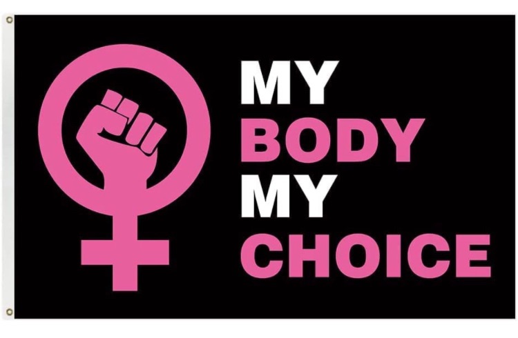 Photo 1 of 3x5 FT My Body My Choice Flag Pro Choice Flag Garden Yard Flag Indoor Outdoor Home Decorate Banner with Brass Grommets