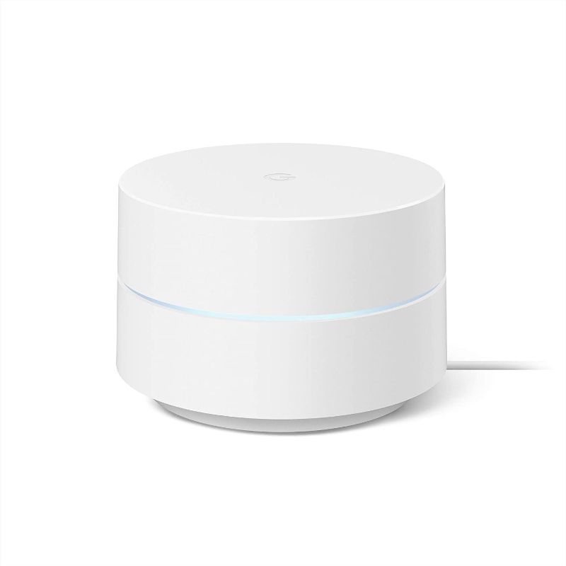 Photo 1 of Google Wifi - AC1200 - Mesh WiFi System - Wifi Router - 1500 Sq Ft Coverage - 1 pack
