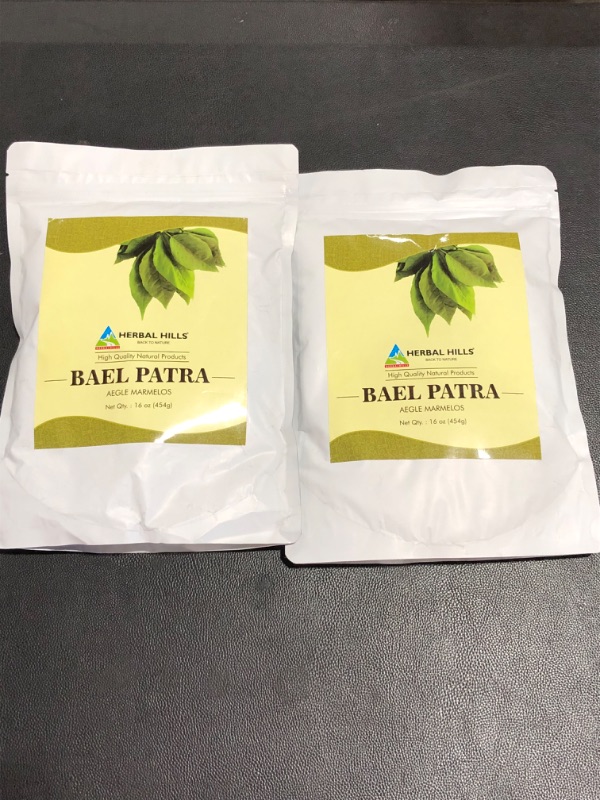 Photo 2 of 2 pack!! Herbal Hills Bael Patra Powder 454gm / 16oz Bael Leaf, Bilva Powder Aegle Marmelos (16 Oz)
