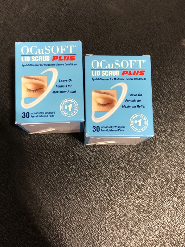 Photo 3 of ( 2 pack) OCuSOFT Lid Scrub Plus, Pre-Moistened Pads, 30 Count
