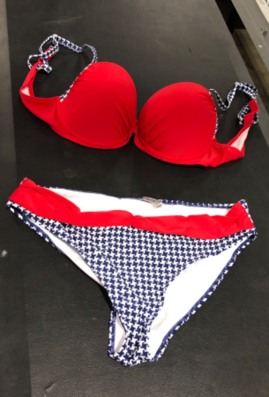 Photo 1 of XL red blue & white bathing suite 