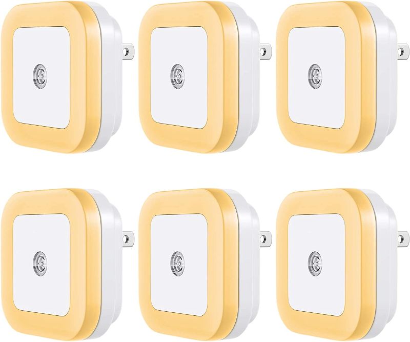 Photo 1 of Vont LED Night Light Plug-in [6 Pack] Smart Dusk to Dawn Sensor, Automatic Night Lights, Suitable for Bedroom, Bathroom, Toilet, Stairs, Kitchen, Hallway, Kids, Adults, Compact Nightlight, Warm White
