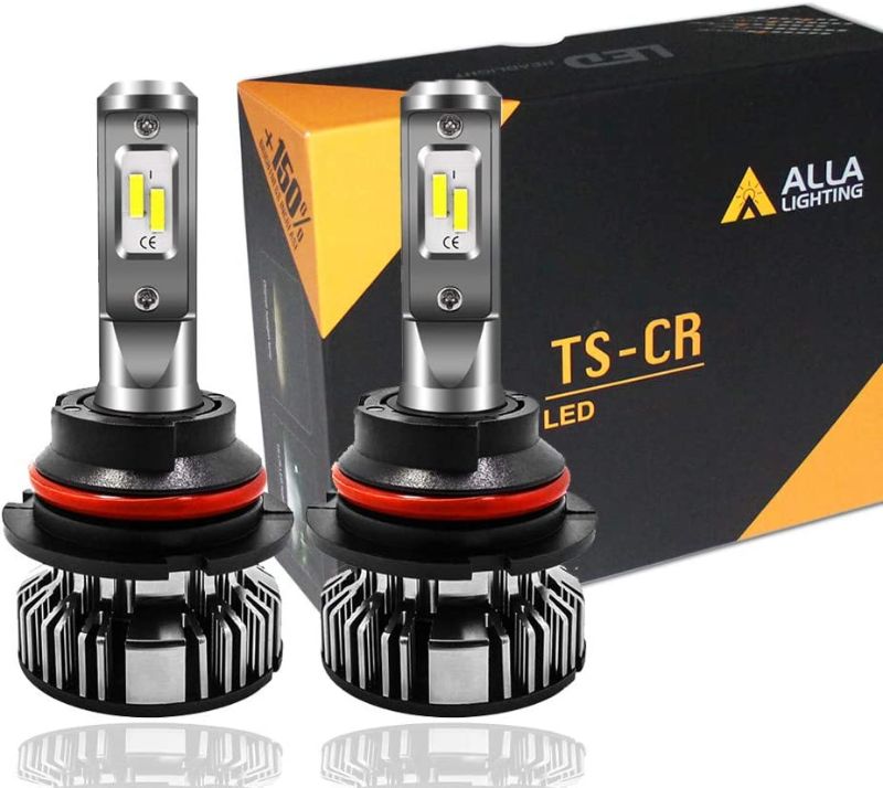 Photo 1 of Alla Lighting 10000lm HB5 9007 LED Bulbs Dual High Low Beam Forward Lighting , 6000K Xenon White Extremely Super Bright TS-CR Replacement
