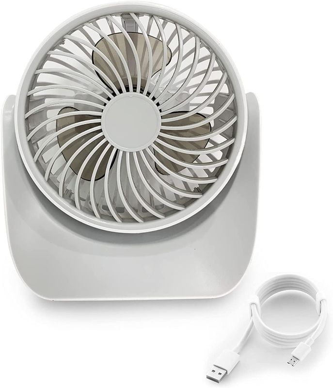 Photo 1 of AGILLY Cordless Table Fan USB Desktop Cooling Fan with Charger, Ideal for Home/Office/Study
