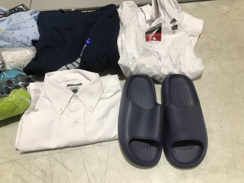 Photo 1 of BAG OF MENS NEW/ USED CLOTHING ITEMS -- SIZES VAREY 