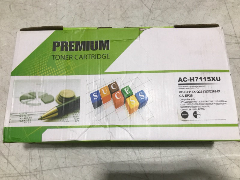 Photo 2 of Premium Ink&Toner | Re-Manufactured Toner Cartridge Replacement 
HE- C7115X/Q2624X
CA-EP25   
- BLACK 