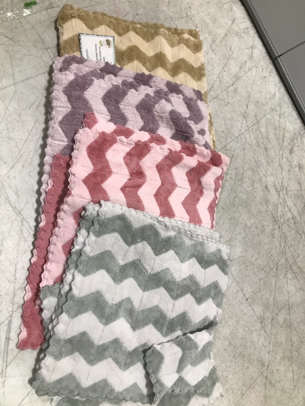 Photo 1 of 16 Pack Kitchen Dishcloths - Does Not Shed Fluff - No Odor Reusable Dish Towels, Premium Dish cloths, Super Absorbent Coral Fleece Cleaning Cloths, Nonstick Oil Washable Fast Drying (Multicolor)