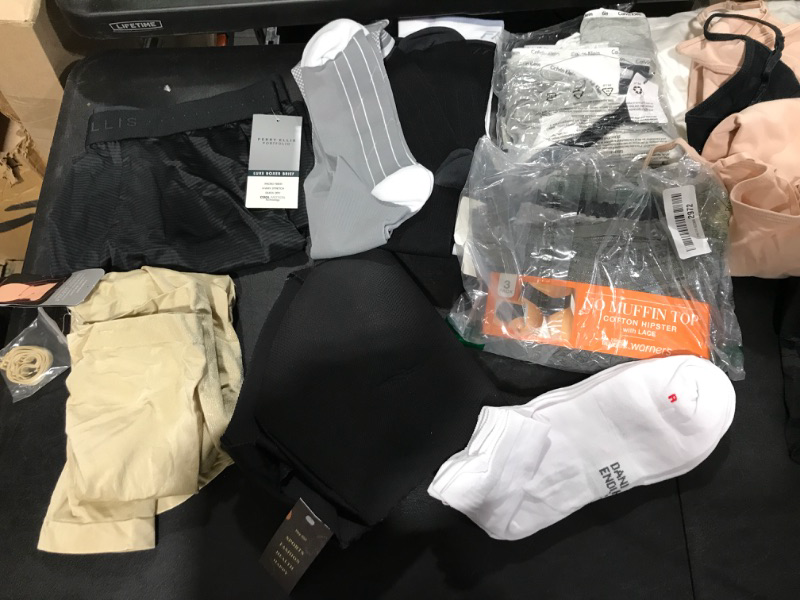 Photo 1 of BAG LOT!!!!!! ALL NEW MENS/WOMENS UNDER CLOTHES -- SIZES VARY 