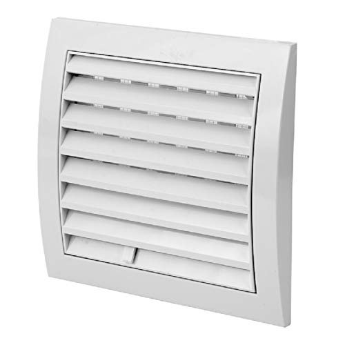 Photo 1 of 4x4'' Adjustable Air Vent Cover, White HVAC Exhaust Vent Duct Cover, Exhaust Cap Cover - with Insects Screen