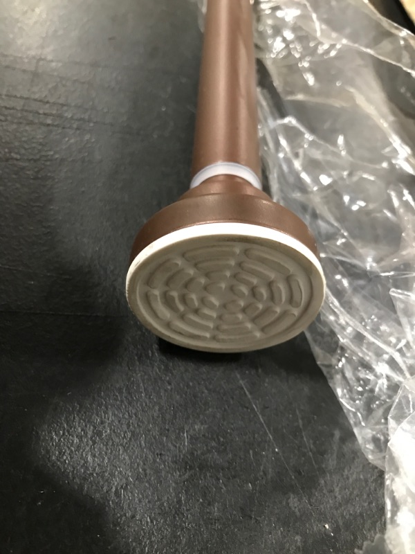 Photo 2 of  Tension Curtain Rod, Adjustable --BROWN 