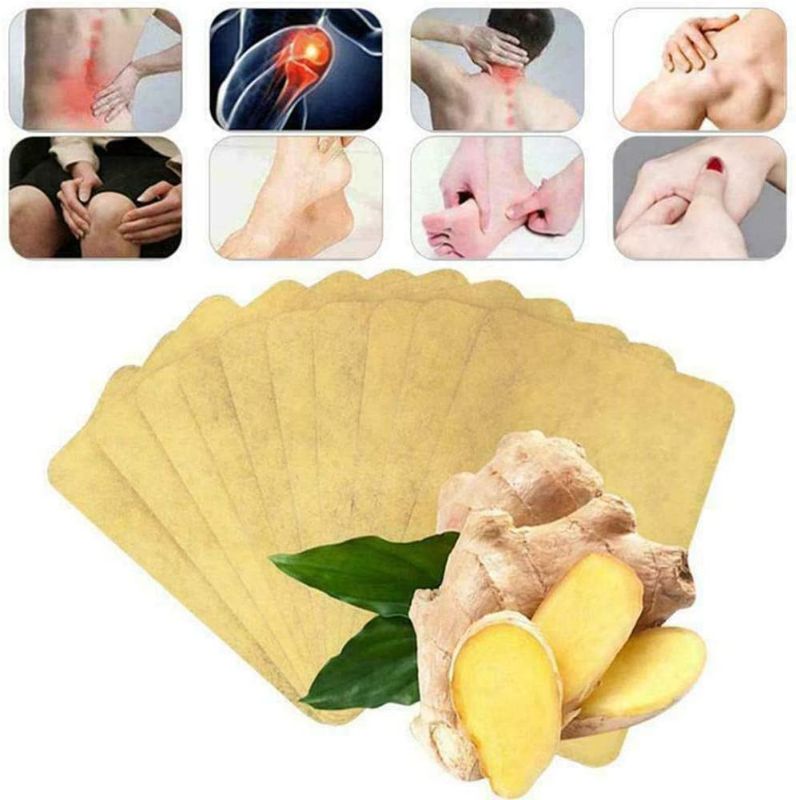 Photo 1 of 50Pcs Herbal Ginger Patch, Promote Blood Circulation, Relieve Pain and Improve Sleep, one of The Best Natural Solution for Lymphatic Drainage, Body Pain, migraine, Joint Pain and Stomach Bloating 