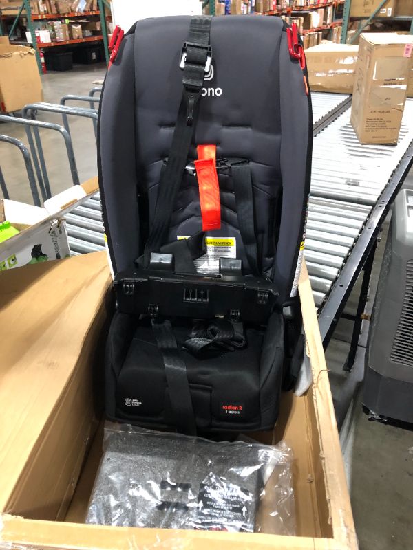 Photo 2 of Diono Radian 3R, 3-in-1 Convertible Car Seat, Rear Facing & Forward Facing, 10 Years 1 Car Seat, Slim Fit 3 Across, Gray Slate