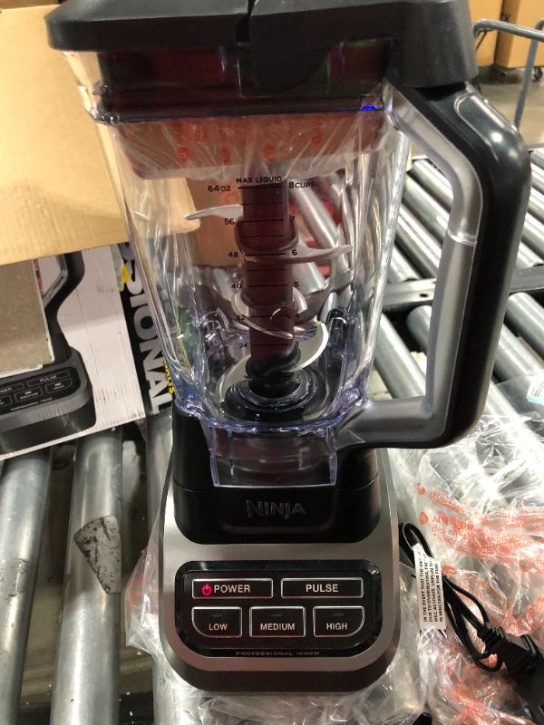 Photo 4 of Ninja BL610 Professional 72 Oz Countertop Blender with 1000-Watt Base and Total Crushing Technology for Smoothies, Ice and Frozen Fruit, Black, 9.5 in L x 7.5 in W x 17 in H