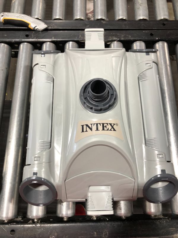 Photo 3 of Intex 28001E Above Ground Swimming Pool Automatic Vacuum Cleaner W/ 1.5 Fitting, Grey