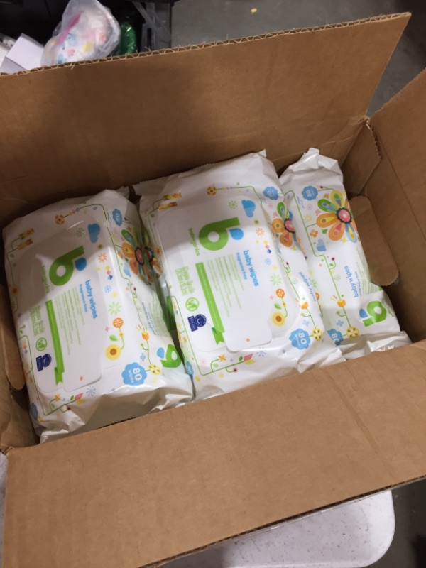 Photo 2 of Baby Wipes, Babyganics Unscented Diaper Wipes, 800 Count, (10 Packs of 80), Non-Allergenic and formulated with Plant Derived Ingredients