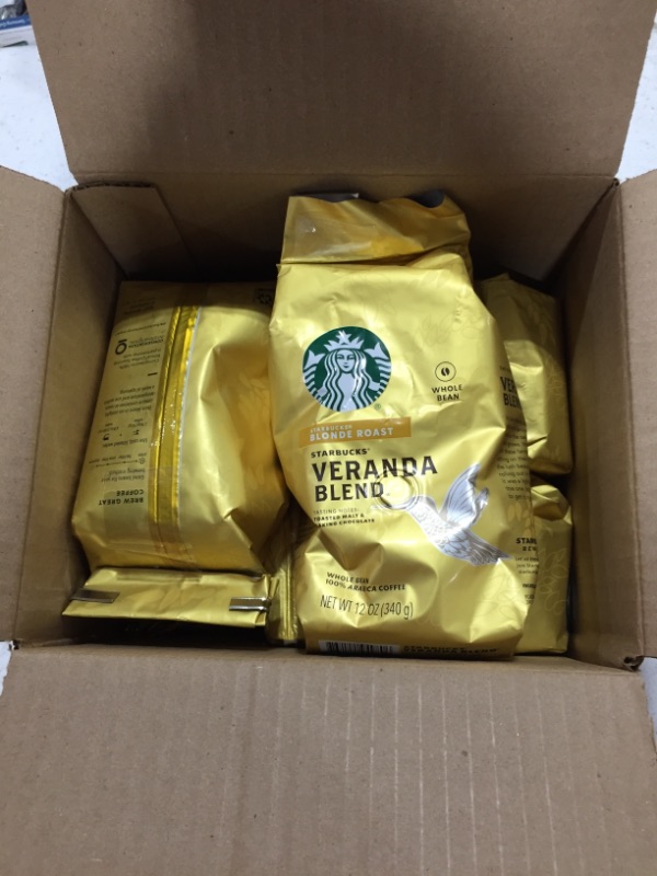 Photo 1 of Starbucks Ground Coffee—Starbucks Blonde Roast Coffee—Veranda Blend—100% Arabica—6 bags (12 oz each)