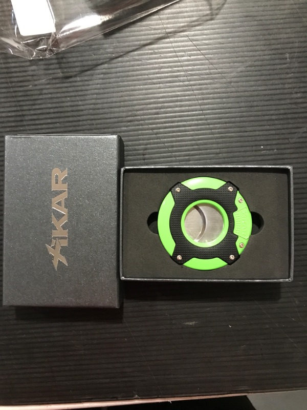 Photo 3 of Xikar  -- Enso green *** 1 EACH
cigar cutter