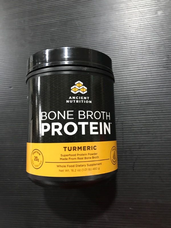 Photo 2 of Ancient Nutrition Protein Bone Broth, Turmeric - 16.2 oz canister