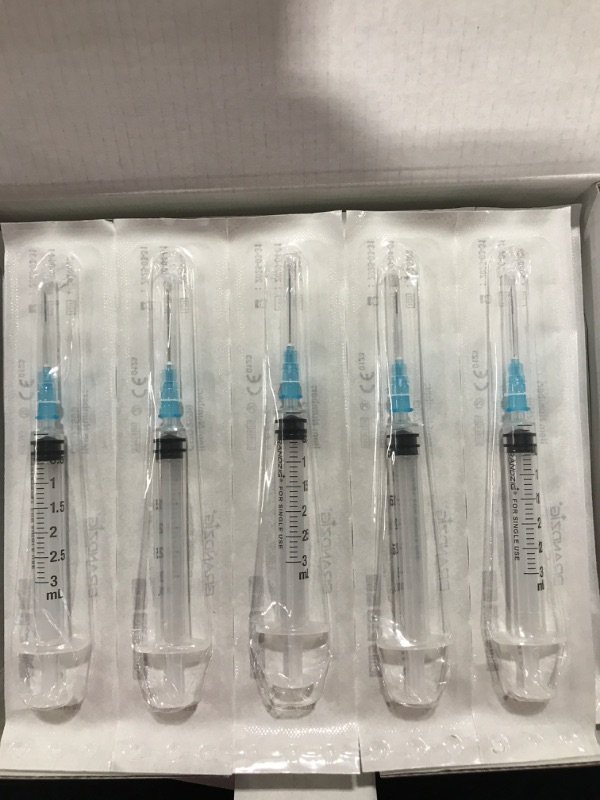 Photo 2 of 3ml Syringe with Needle - 23G, 1" Needle 50-Pack