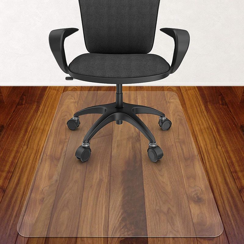 Photo 1 of 72"x 45" Clear Rectangle Office Chair Mat 