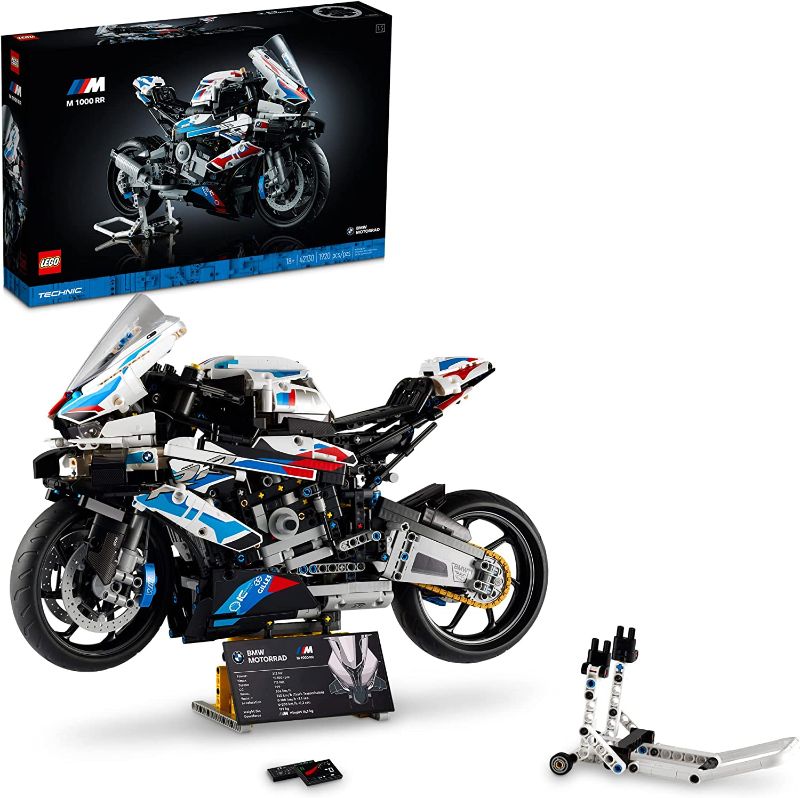 Photo 1 of LEGO Technic BMW M 1000 RR 42130 Model Building Kit; Build a Stylish Motorcycle Display Model with This Rewarding Building Set for Adults; A for Motorcycle Fans (1,925 Pieces)