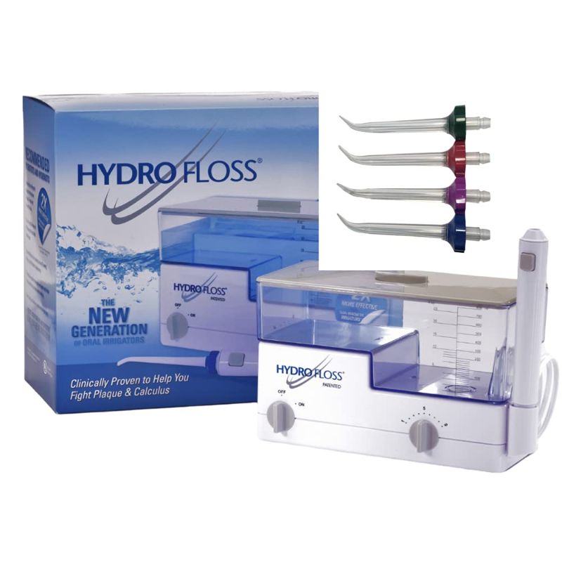 Photo 1 of Hydro Floss New Generation Oral Irrigator Bundle with Sulcus Tips