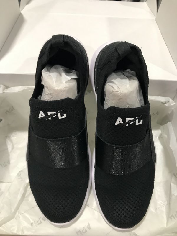 Photo 2 of APL TechLoom Bliss Knit Running Shoe in Black/Black/White at Nordstrom, Size 9.5