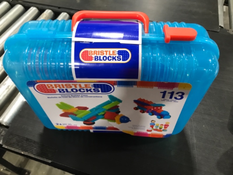 Photo 1 of Bristle Blocks by Battat 113-Piece Set (3072Z) , Blue