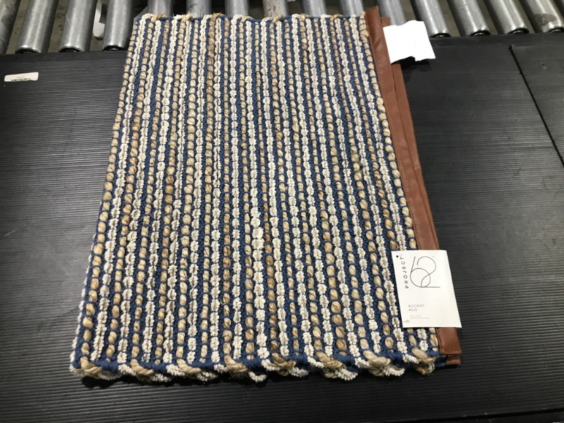 Photo 2 of 2'x3' Striped Accent Rug Blue - Project 62
