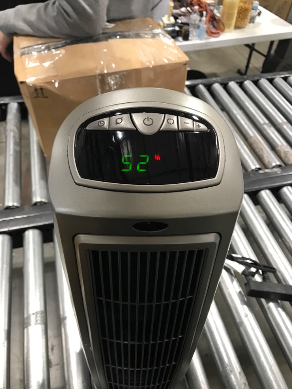 Photo 3 of Lasko 1500W Digital Ceramic Space Heater with Remote 755320 Silver
