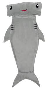 Photo 1 of FUNZIEZ! Kids Hammerhead Shark Blanket Sack - Comfy Blanket for Kids - Grey - One Size
