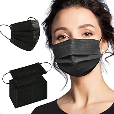 Photo 1 of Face Mask 100PCS Adult Black Disposable Masks 3-Layer Filter Protection Breathable Dust Masks with Elastic Ear Loop for Men Women
PACK OF 2 