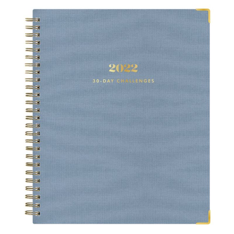 Photo 1 of 2022 30 Day Challenge Planner 7"x9" Bookcloth Weekly/Monthly Wirebound Dark Blue - the Everygirl for Day Designer
PACK OF 12 