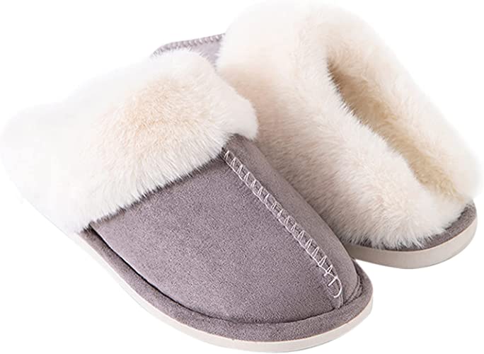 Photo 1 of Fuzzy House Slippers for Women, Cozy Fluffy House Shoe Slipper for Indoor Outdoor Memory Foam Fluffy Fur House Shoe Womens Slippers
SIZE 9 