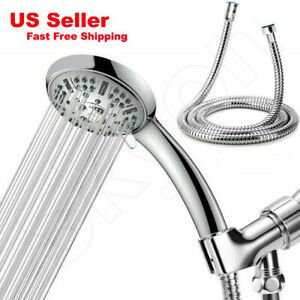 Photo 1 of 9 Functions Handheld Shower Head Set With Hose High Pressure Shower Head
