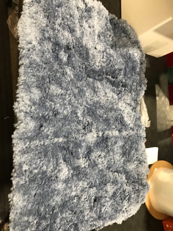 Photo 1 of 31*20in Blue Fuzzy Bathroom mat 