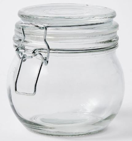 Photo 1 of 450ML Glass Preserving Jar with Lid (6 Pack)