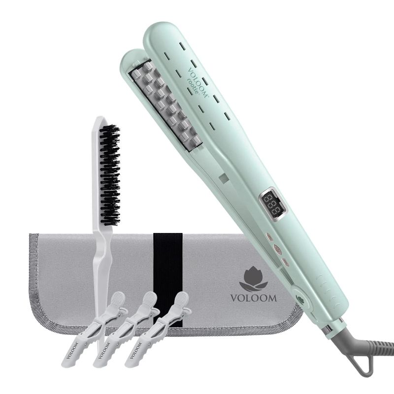 Photo 1 of Voloom Rootie 3/4-Inch Professional Volumizing Hair Iron | Increase Hair Volume, Ceramic Hair Volumizing Tool, Hair Waver | Adjustable Temperature, Swivel Cord, Auto Shut-Off, Lasting Volume
