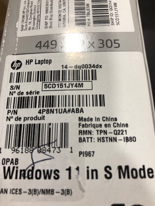 Photo 6 of HP 14 Laptop, Intel Celeron N4020, 4 GB RAM, 64 GB Storage, 14-inch HD Touchscreen, Windows 10 Home, Thin & Portable, 4K Graphics, One Year of Microsoft 365 (14-dq0070nr, 2021, Pale Rose Gold)
