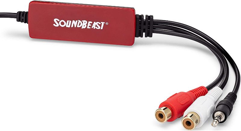 Photo 1 of SoundBeast Cassette & Vinyl to MP3 Kit - USB Device, Software, Instructions, & Tech Support - Transfer Your Cassette Tapes & Vinyl Records to Digital MP3
