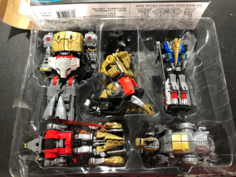 Photo 2 of Transformers Taiba Tai Ba / Black Mamba BMB Metal Version - TB-13B The Brave Dino Warriors Special Team (aka Upsized POTP Volcanicus Dinobot ) (MISB) plus One Free Autobot Dry Decal