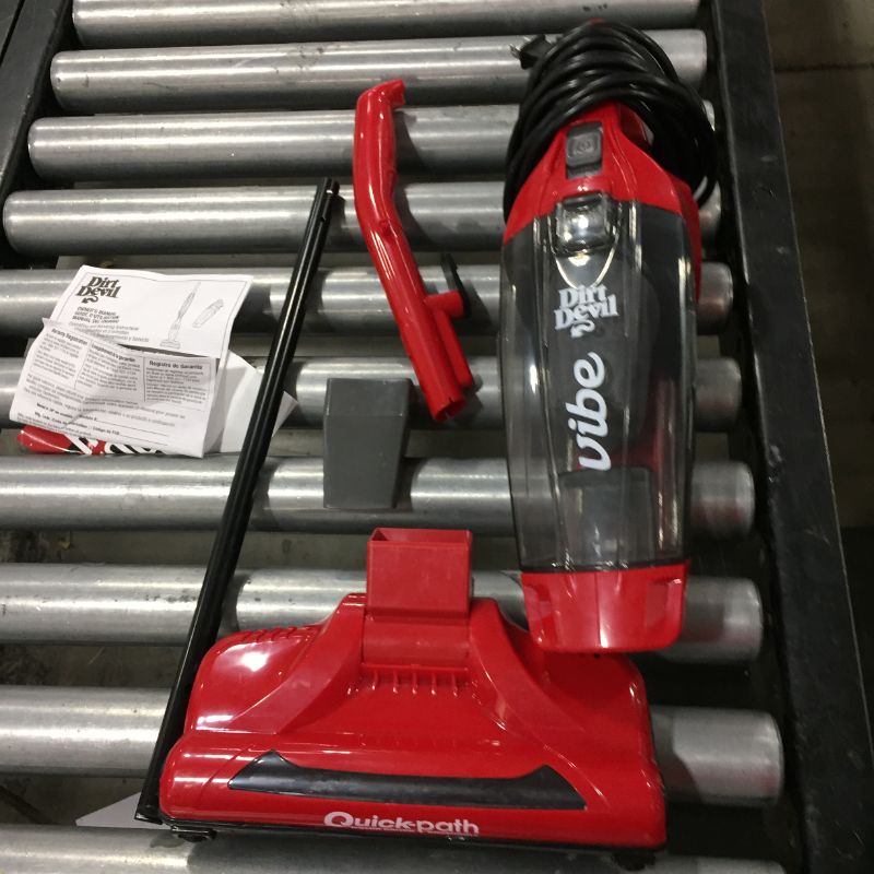 Photo 2 of (FOR PARTS) Dirt Devil Vibe 3-in-1 Vacuum Cleaner, Lightweight Corded Bagless Stick Vac with Handheld,  Red
