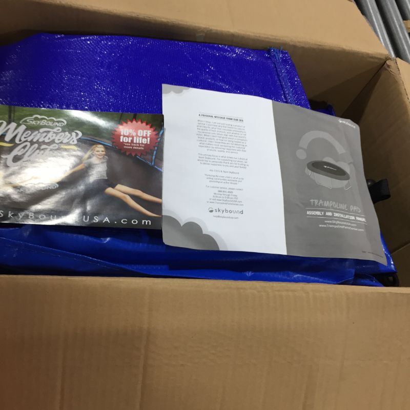 Photo 1 of SkyBound 14ft Universal Replacement Trampoline Pad - Fits up to 7 Inch Springs - Spring Cover (Blue) (TRAMPOLINE NOT INCLUDED)