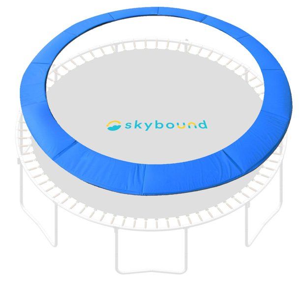Photo 1 of SkyBound 14ft Universal Replacement Trampoline Pad - Fits up to 7 Inch Springs - Spring Cover (Blue) (TRAMPOLINE NOT INCLUDED)