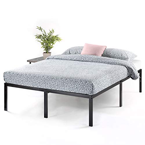 Photo 1 of Best Price Mattress 18 Inch Metal Platform Bed, Heavy Duty Steel Slats, No Box Spring Needed, Easy Assembly, Black, Full size. 
